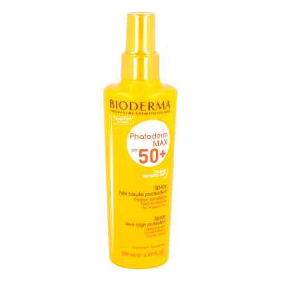 Bioderma Photoderm Max spray ochronny przeciwsłoneczny Spf 50+ 200 ml od NAOS Deutschland GmbH PZN 09227337