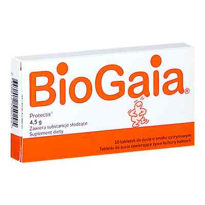 BioGaia probiotycz. tabl.do żucia 10 od BIOGAIA AB PZN 08303499
