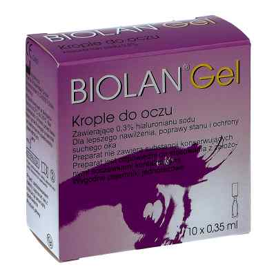 Biolan Gel krople do oczu 0,3% 10  od PENTA ARZNEIMITTEL GMBH PZN 08300086