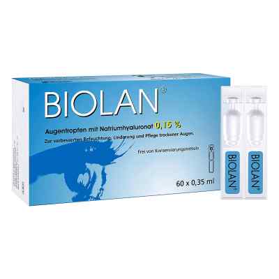 Biolan krople do oczu pipeta zawierająca pojedynczą dawkę 60X0.35 ml od Santen GmbH PZN 03677335