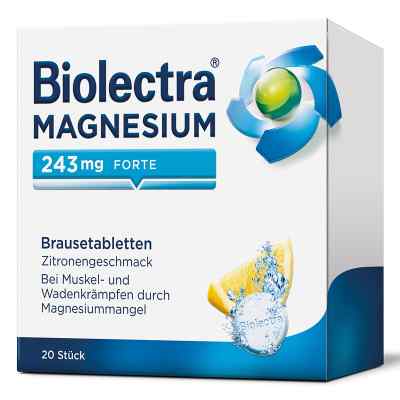 Biolectra Magnesium 243 mg forte tabletki musujące smak cytryna 20 szt. od HERMES Arzneimittel GmbH PZN 06714522