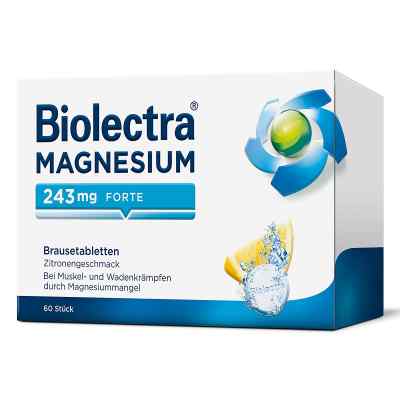 Biolectra Magnesium 243 mg forte tabletki musujące smak cytryna 60 szt. od HERMES Arzneimittel GmbH PZN 06716372