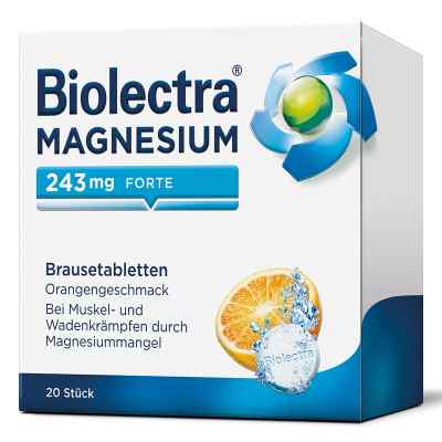 Biolectra Magnesium 243 mg forte tabletki musujące, smak pomarań 20 szt. od HERMES Arzneimittel GmbH PZN 06734832