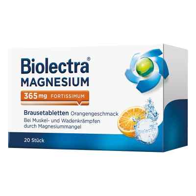 Biolectra Magnesium 365 for. smak pom. tabletki musujące 20 szt. od HERMES Arzneimittel GmbH PZN 02725210