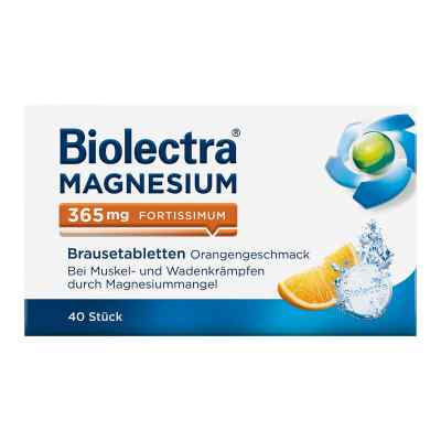 Biolectra Magnesium 365 for. smak pom. tabletki musujące 40 szt. od HERMES Arzneimittel GmbH PZN 02725285