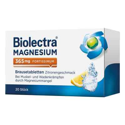 Biolectra Magnesium 365 mg fortissimum tabletki musujące 20 szt. od HERMES Arzneimittel GmbH PZN 06648831