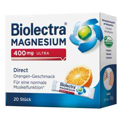 Biolectra Magnesium 400 mg ultra Direct Orange granulat 20 szt. od HERMES Arzneimittel GmbH PZN 10252174