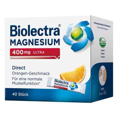 Biolectra Magnesium 400 mg ultra Direct Orange granulat 40 szt. od HERMES Arzneimittel GmbH PZN 10252180