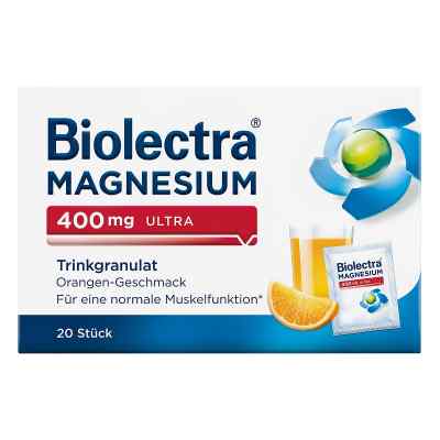 Biolectra Magnesium 400 mg ultra granulat, pomarańcza 20 szt. od HERMES Arzneimittel GmbH PZN 10914511