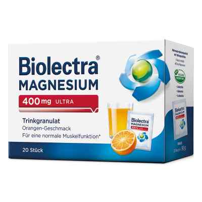 Biolectra Magnesium 400 mg ultra granulat, pomarańcza 20 szt. od HERMES Arzneimittel GmbH PZN 10914511