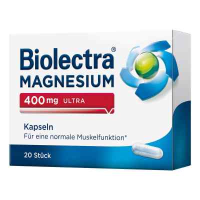 Biolectra Magnesium 400 mg ultra kapsułki 20 szt. od HERMES Arzneimittel GmbH PZN 10043625