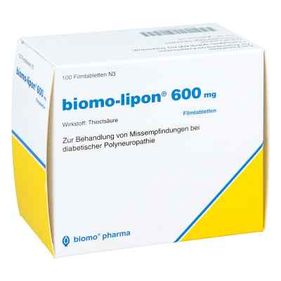 Biomo-Lipon 600 mg tabletki powlekane 100 szt. od biomo pharma GmbH PZN 06897600