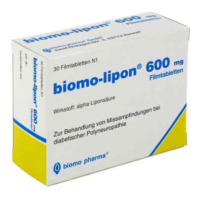 Biomo-Lipon 600 mg tabletki powlekane 30 szt. od biomo pharma GmbH PZN 06897586