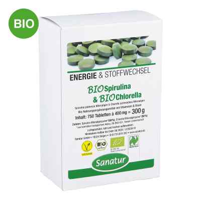 Biospirulina & Biochlorella 2 in 1 tabletki 750 szt. od Sanatur GmbH PZN 07366879