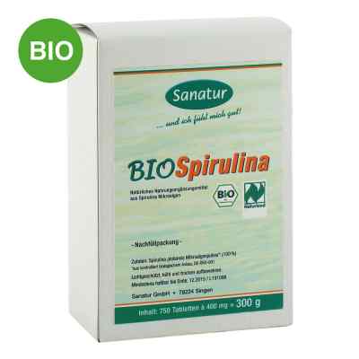 BIOSpirulina tabletki 750 szt. od Sanatur GmbH PZN 03429689