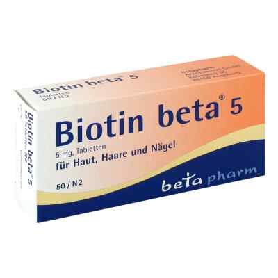 Biotin Beta 5 Tabl. 50 szt. od betapharm Arzneimittel GmbH PZN 01841931