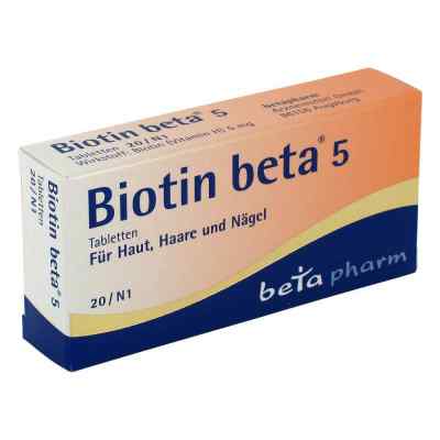 Biotin Beta 5 tabletki 20 szt. od betapharm Arzneimittel GmbH PZN 01841919