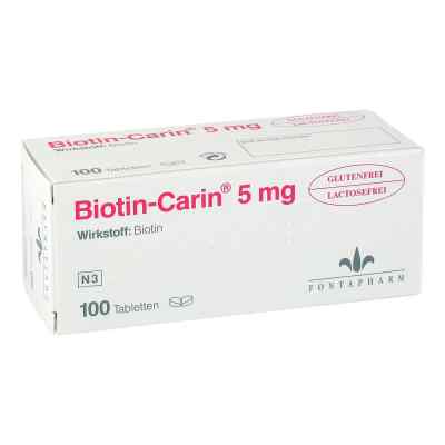 Biotin Carin 5 mg tabletki bezglutenowe 100 szt. od Fontapharm AG PZN 00993805