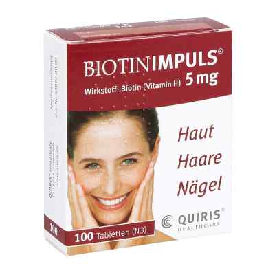 Biotin Impuls 5 mg tabletki 100 szt. od Quiris Healthcare GmbH & Co. KG PZN 08923187