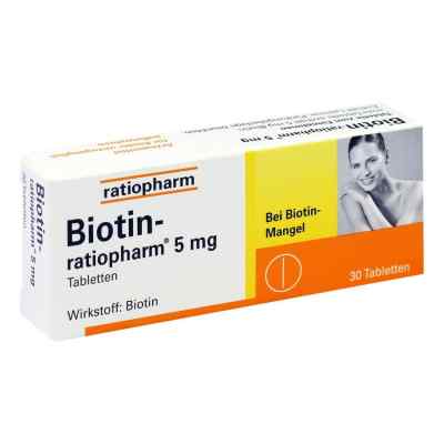 Biotin Ratiopharm 5 mg Tabl. 30 szt. od ratiopharm GmbH PZN 03627892