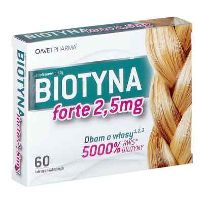 Biotyna forte 2,5 mg 60  od AVET PHARMA SP. Z.O.O. PZN 08301216