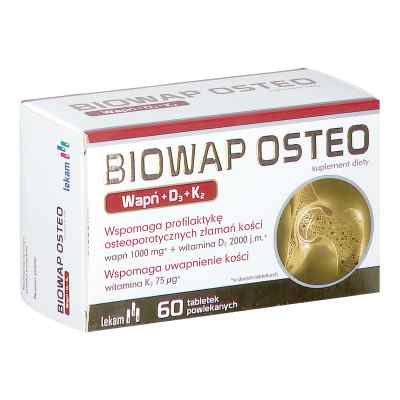 Biowap Osteo D3 i K2 tabletki 60  od PRZEDSIĘBIORSTWO FARMACEUTYCZNE LEK-AM SP. Z O.O. PZN 08302115