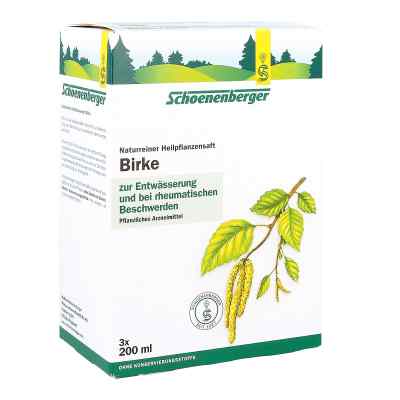 Birkensaft Schoenenberger Heilpflaneznsaefte 3X200 ml od SALUS Pharma GmbH PZN 00699767