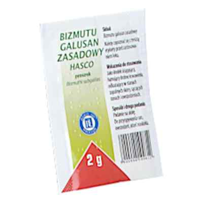 Bizmutu Galusan Zasadowy Hasco (Dermatol) 2 g od PRZEDSIĘBIORSTWO PRODUKCJI FARMACEUTYCZNEJ HASCO-L PZN 08305208