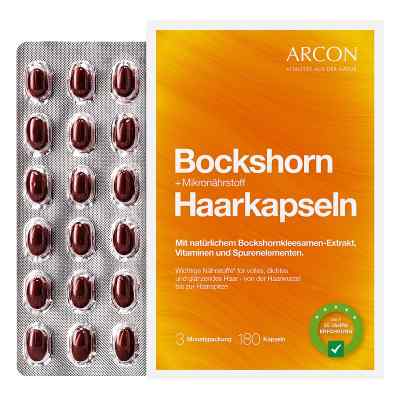 Bockshorn Tisane Plus kapsułki z kozieradką na porost włosów 180 szt. od Arcon International GmbH PZN 05010569