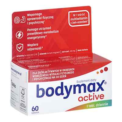 BODYMAX Active tabletki 60  od ORKLA CARE A/S PZN 08303430