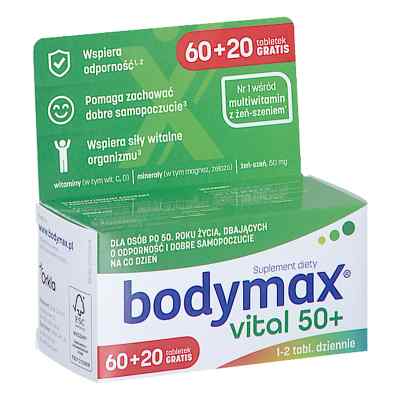 BODYMAX Vital 50+ 60+20 tabl. GRATIS 80 od ORKLA CARE A/S PZN 08303015