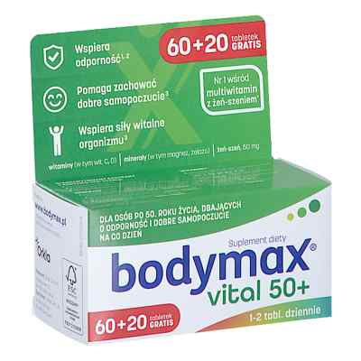 BODYMAX Vital 50+ 60+20 tabl. GRATIS 80  od ORKLA CARE A/S PZN 08303015