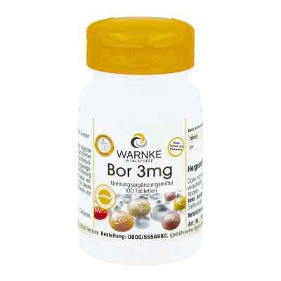 Bor 3 mg Tabletten 100 szt. od Warnke Vitalstoffe GmbH PZN 11008111