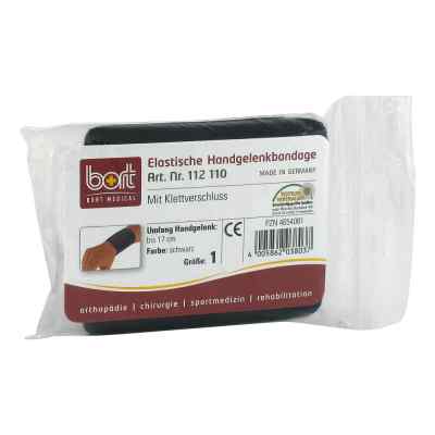 Bort Handgelenkbandage Gr.1 schwarz m.Klettvers. 1 szt. od Bort GmbH PZN 04654081