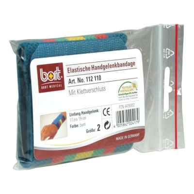 Bort Handgelenkbandage Gr.2 bunt m.Klettvers.