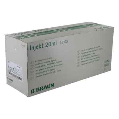 Braun Injekt Spritzen m. exzentr. Konus Luer 100X20 ml od B. Braun Melsungen AG PZN 02057932