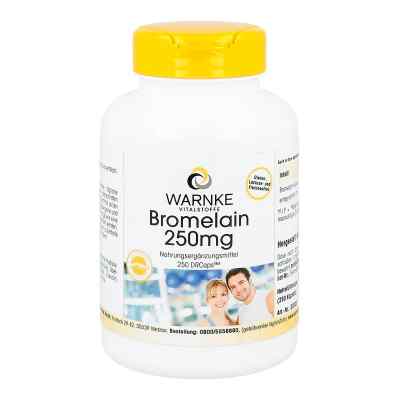 Bromelain 250 mg magensaftresistente Kapseln 250 szt. od Warnke Vitalstoffe GmbH PZN 11376300