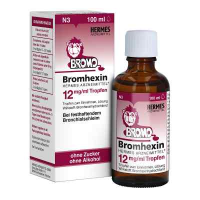 Bromhexin Hermes Arzneimittel 12 mg/ml Tropfen 100 ml od HERMES Arzneimittel GmbH PZN 16260594