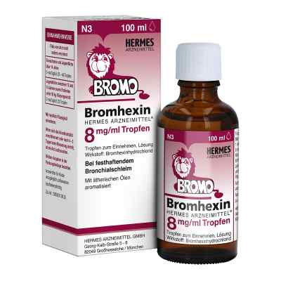 Bromhexin Hermes Arzneimittel 8 mg/ml Tropfen 100 ml od HERMES Arzneimittel GmbH PZN 16260565