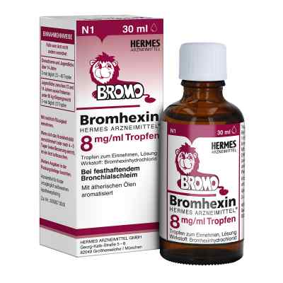Bromhexin Hermes Arzneimittel 8 mg/ml Tropfen 30 ml od HERMES Arzneimittel GmbH PZN 16260513