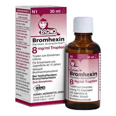 Bromhexin Hermes Arzneimittel 8 mg/ml Tropfen 30 ml od HERMES Arzneimittel GmbH PZN 16260513