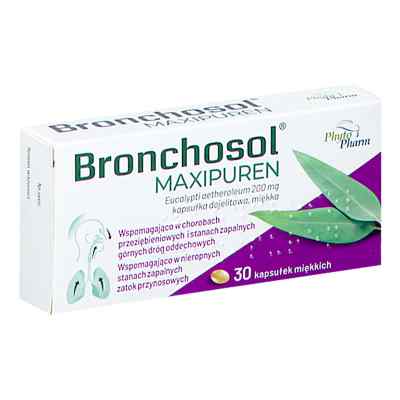 Bronchosol Maxipuren kapsułki 30  od PHYTOPHARM KLĘKA S.A. PZN 08303841
