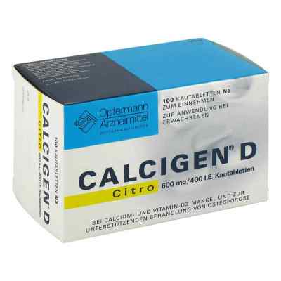 Calcigen D Citro 600 mg/400 I.e. Kautabl. 100 szt. od  PZN 01138545