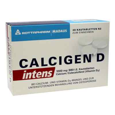 Calcigen D intens 1000 mg/880 I.e. Kautabletten 48 szt. od Viatris Healthcare GmbH PZN 00417119