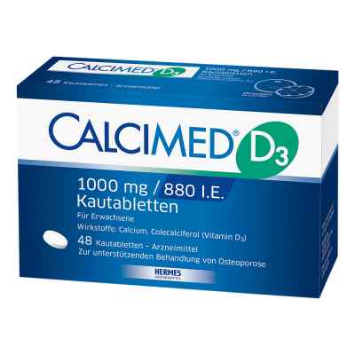 Calcimed D3 1000 mg/880 I.e. Kautabletten 48 szt. od HERMES Arzneimittel GmbH PZN 09750180