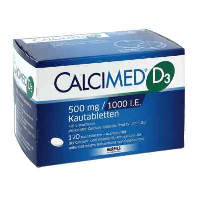 Calcimed D3 500 mg/1000 I.e. Kautabletten 120 szt. od HERMES Arzneimittel GmbH PZN 07682511