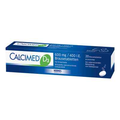 Calcimed D3 600 mg/400 I.e. Brausetabletten 20 szt. od HERMES Arzneimittel GmbH PZN 09750116