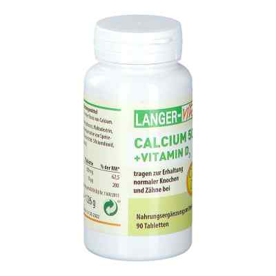 Calcium 500 mg+D3 10 [my]g Tabletten 90 szt. od Langer vital GmbH PZN 13247558