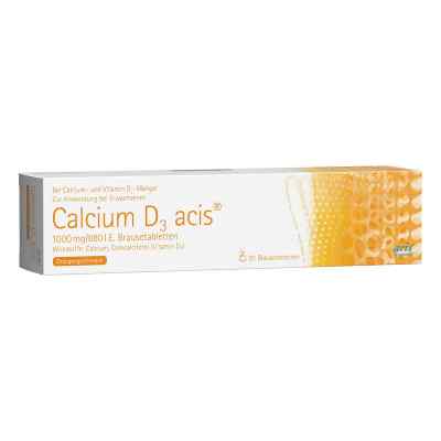 Calcium D3 acis 1000 mg/880 I.e. Brausetabl. 20 szt. od MIBE GmbH Arzneimittel PZN 02842708