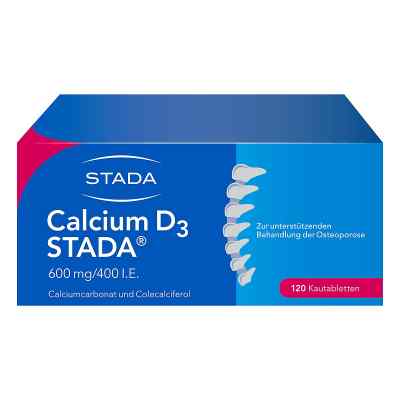 Calcium D3 Stada 600 mg/400 I.e. w tabletkach do żucia 120 szt. od STADA Consumer Health Deutschlan PZN 09234314